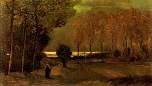 Винсент Виллем Ван Гог Антверпен Нюэнен, Осенний пейзаж на закате